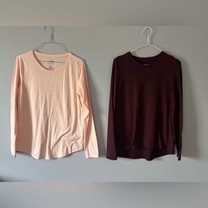 Lot Of 2 Long Sleeve Tops. Womens Small American Eagle & Sonoma